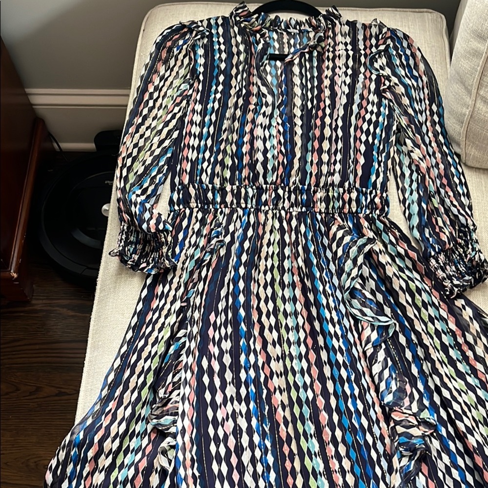 Shoshanna Multicolor Geometric Dress